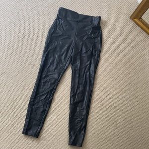 Imitation leather leggings